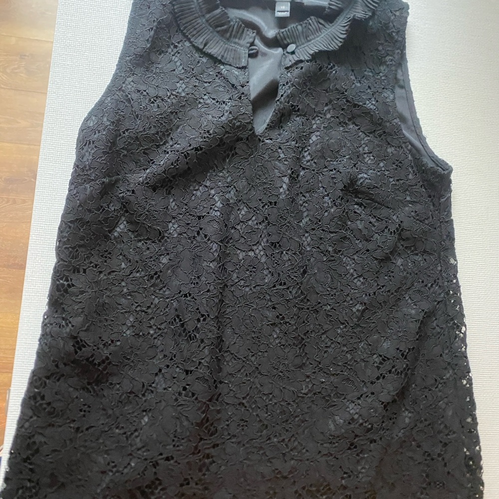 J. Crew Black Lace Camisole Top